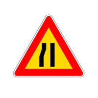 Cartello Stradale Strettoia Asimmetrica Sx