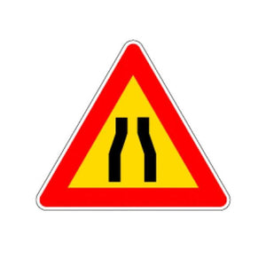 Cartello Stradale Strettoia Simmetrica