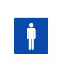 Cartello Uomo Segnaletica Wc Toilette Bagno Targa Adesiva Plastificato         