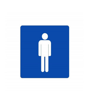 Cartello Uomo Segnaletica Wc Toilette Bagno Targa Adesiva Plastificato         