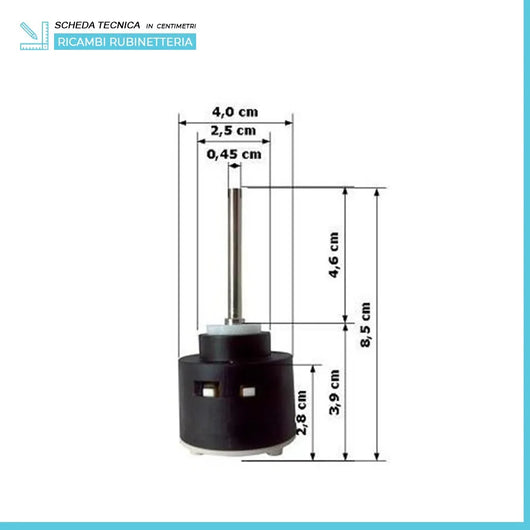 Cartuccia ricambio Franke 1988695 per miscelatori serie Joy Cocktail