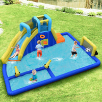 Casa gonfiabile aquatica con spray d¡¯acqua scivolo soffiatore, Parco acquatico per uso asciutto o bagnato-Strutture gonfiabili da salto
