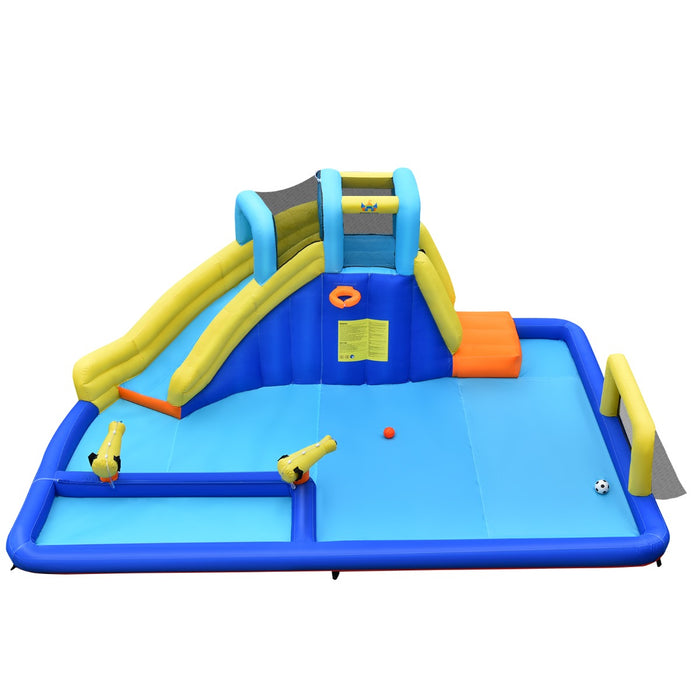 Casa gonfiabile aquatica con spray d¡¯acqua scivolo soffiatore, Parco acquatico per uso asciutto o bagnato-Strutture gonfiabili da salto