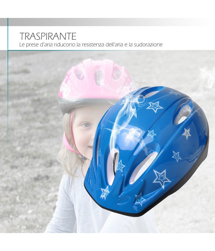 Casco Da Bambino Per Bici Bicicletta Con Chiusura Regolabile Vari Colori Xc-1691         