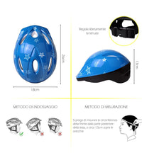 Casco Da Bambino Per Bici Bicicletta Con Chiusura Regolabile Vari Colori Xc-1691         