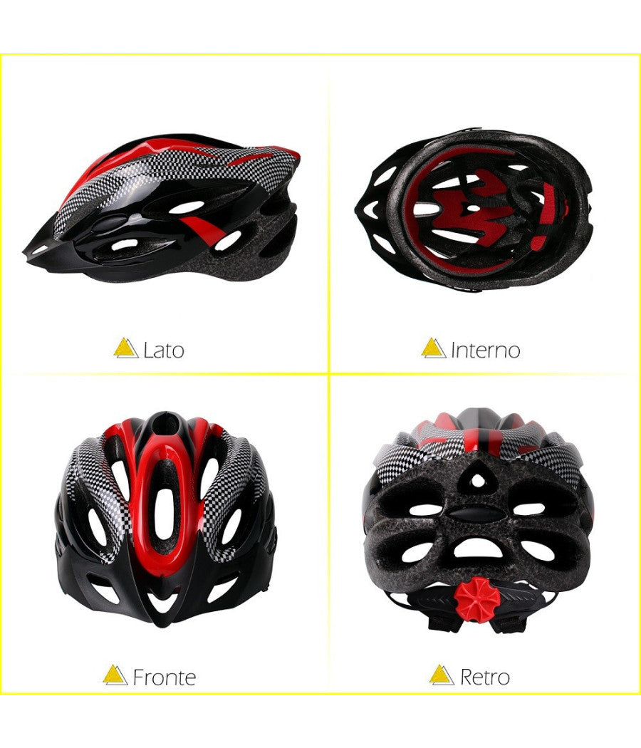 Casco Design Ultraleggero Con Visiera Rimovibile Regolatore Di Taglia Xc-1692         