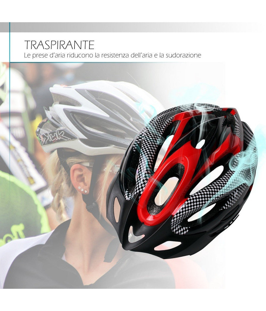 Casco Design Ultraleggero Con Visiera Rimovibile Regolatore Di Taglia Xc-1692         