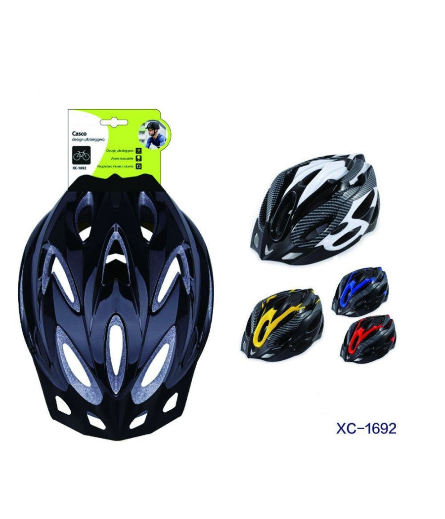 Casco Design Ultraleggero Con Visiera Rimovibile Regolatore Di Taglia Xc-1692         