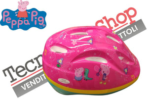 Casco Caschetto Bici Bambina Albri Peppa Pig Omologato Misura Regolabile