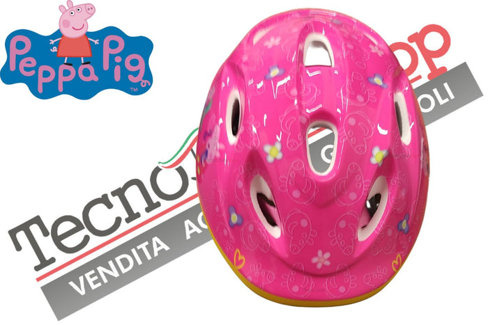 Casco Caschetto Bici Bambina Albri Peppa Pig Omologato Misura Regolabile