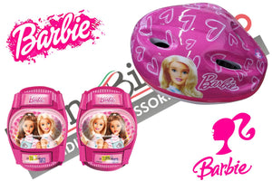 Protezioni Ginocchiere + Gomitiere  per Bambini Bici Monopattino Skate Dino Bikes Barbie