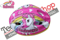 Casco Caschetto Bici Bambina Dino Bikes Unicorn Omologato Misura Regolabile