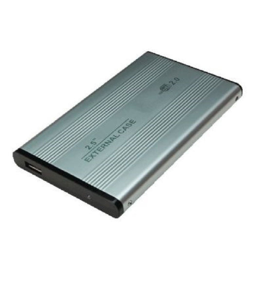 Case Box In Alluminio Per Hard Disk Esterno Ide 2.5 Con Usb 2.0 Custodia Hdd         