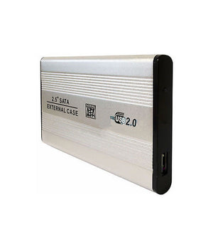 Case Box In Alluminio Per Hard Disk Esterno Ide 2.5 Con Usb 2.0 Custodia Hdd         