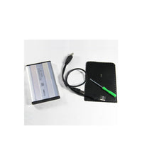 Case Box In Alluminio Per Hard Disk Esterno Ide 2.5 Con Usb 2.0 Custodia Hdd         