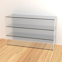 Mobile in Plexiglass trasparente 70 x 30 x 60 2 ripiani