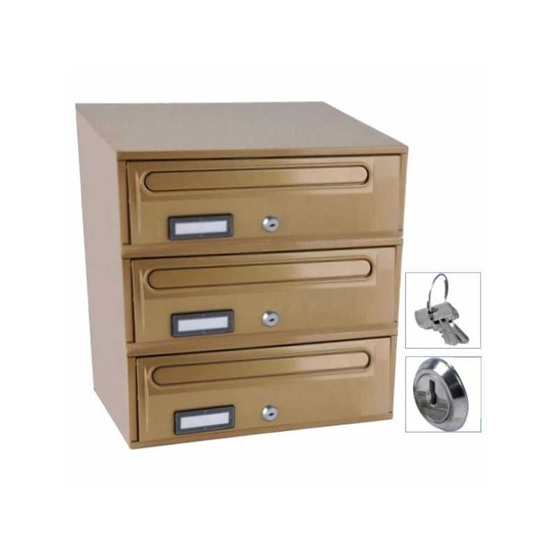 Casellario Oriz 3P Acc Bronzato