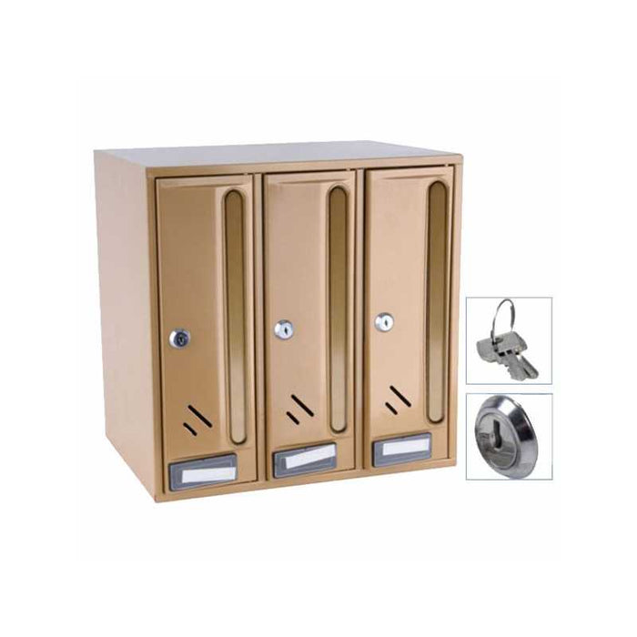 Casellario Vert 3P Acc Bronzato