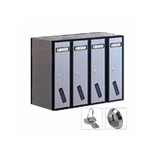 Casellario Vert 4P All Silver 31-504 Silmec