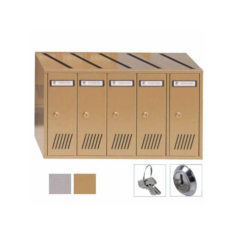 Casellario Vert 5P Acc Bronzato 31-705 Silmec