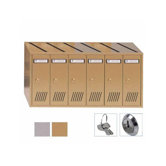 Casellario Vert 6P Acc Silver 31-706 Silmec