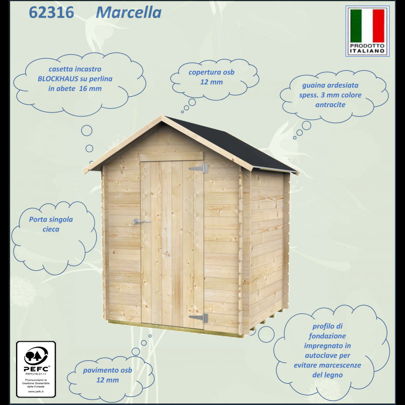 Casetta Bh16 Marcella 146x130 mm PSC pefc