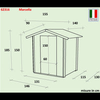 Casetta Bh16 Marcella 146x130 mm PSC pefc
