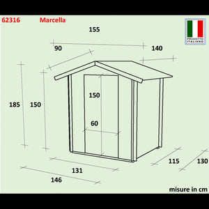 Casetta Bh16 Marcella 146x130 mm PSC pefc