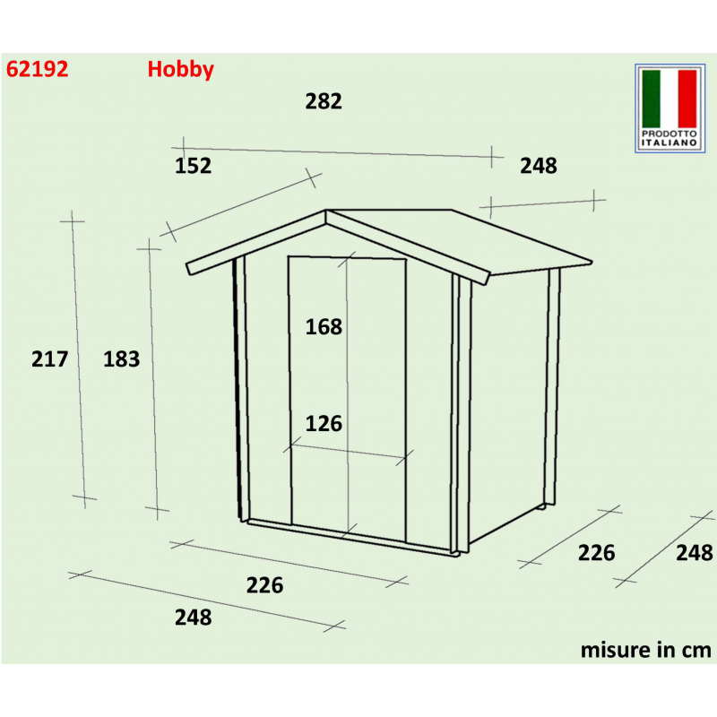 Casetta Bh19 Hobby Varie misure PSF pefc - Porta doppia 248x248