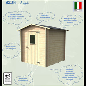 Casetta Bh19 Regis 198x198 cm PSF pefc