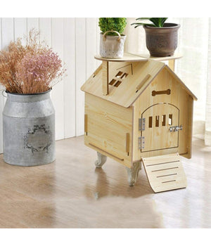 Casetta Casa Cuccia Cani Gatti Animale Domestico Uso Esterno Interno 51x39x50cm         