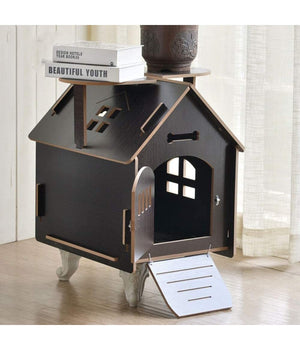 Casetta Casa Cuccia Cani Gatti Animale Domestico Uso Esterno Interno 79x55x70cm         