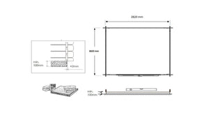 Casetta da giardino in legno - 12.00m2 - 3.00x4.00m - 28mm - colore: naturale - DOM661 - ALTANKA
