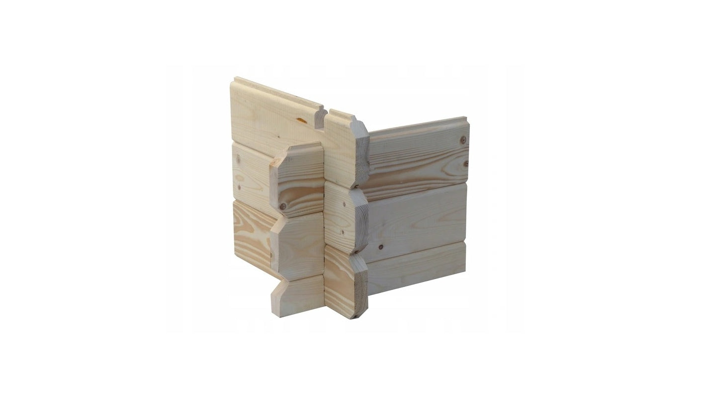 Casetta da giardino in legno - 12.00m2 - 3.00x4.00m - 28mm - colore: naturale - DOM661 - ALTANKA