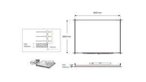 Casetta da giardino in legno - 12.00m2 - 4.00x3.00m - 28mm - colore: naturale - DOM124 - ALTANKA