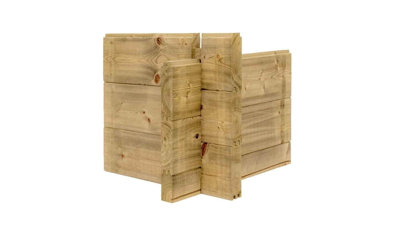 Casetta da giardino in legno - 12.00m2 - 4.00x3.00m - impregnata - 40mm - colore: verde - DOM717 - ALTANKA
