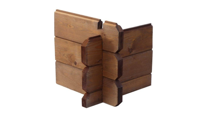 Casetta da giardino in legno - 15.20m2 - 3.90x3.90m - impregnata - 34mm - colore: marrone - DOM563 - ALTANKA