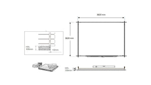Casetta da giardino in legno - 16.00m2 - 4.00x4.00m - 28mm - colore: naturale - DOM149 - ALTANKA