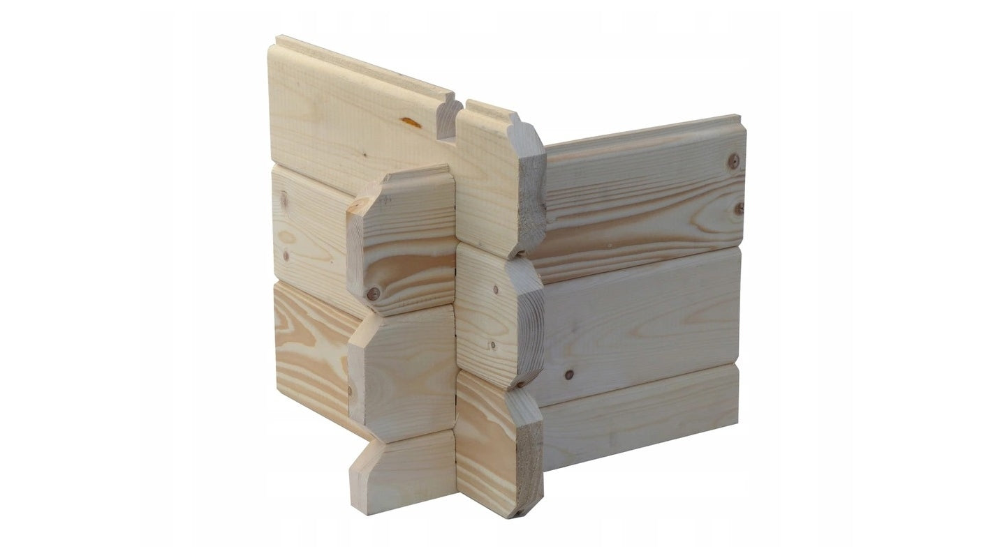 Casetta da giardino in legno - 16.00m2 - 4.00x4.00m - 28mm - colore: naturale - DOM149 - ALTANKA