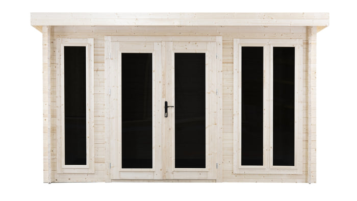 Casetta da giardino in legno - 16.00m2 - 4.00x4.00m - 34mm - colore: naturale - DOM653 - ALTANKA