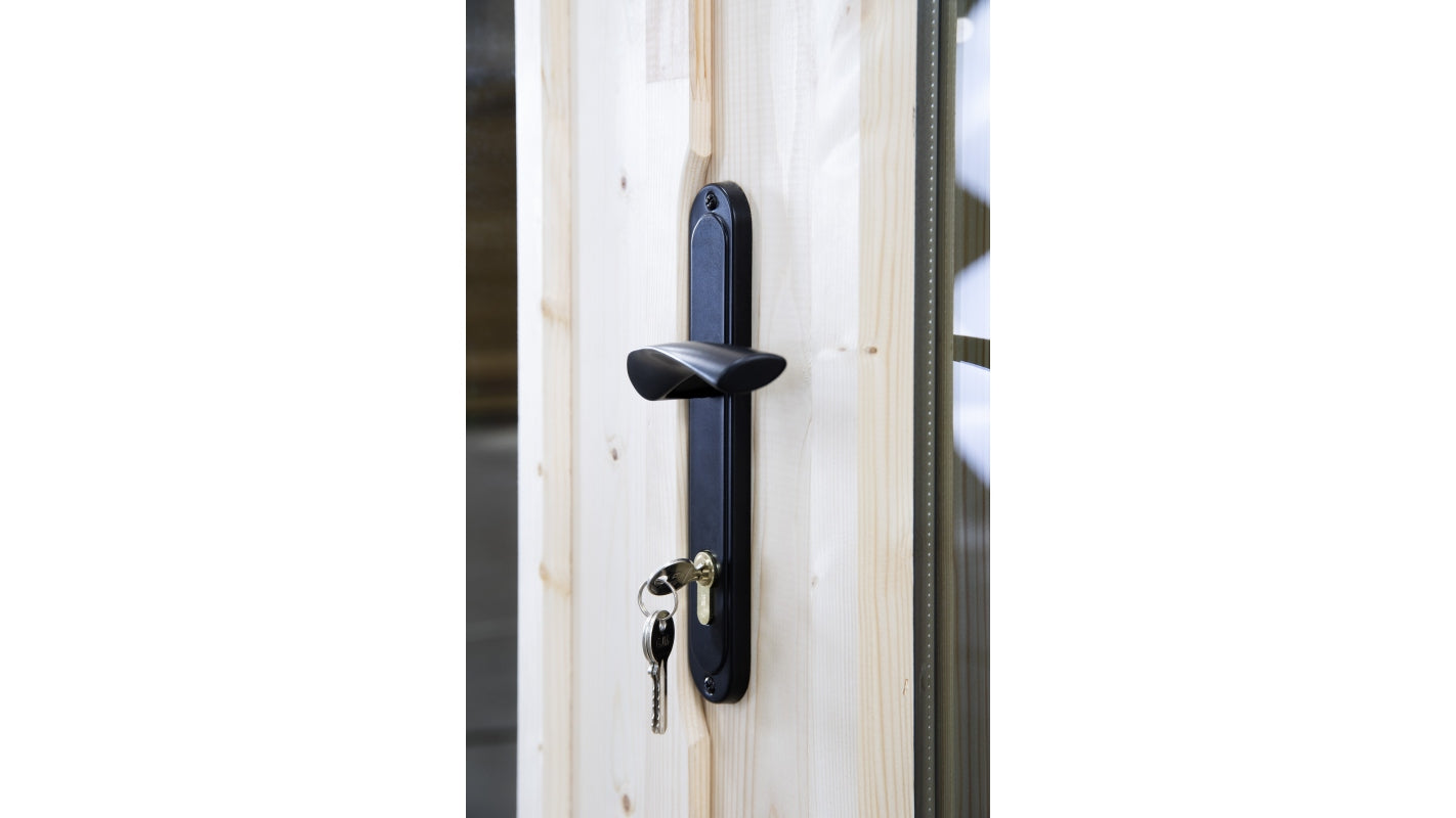 Casetta da giardino in legno - 16.00m2 - 4.00x4.00m - 34mm - colore: naturale - DOM653 - ALTANKA