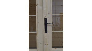 Casetta da giardino in legno - 16.00m2 - 4.00x4.00m - 40mm - colore: naturale - DOM371 - ALTANKA