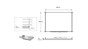 Casetta da giardino in legno - 16.00m2 - 4.00x4.00m - impregnata - 40mm - colore: verde - DOM716 - ALTANKA