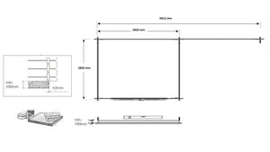 Casetta da giardino in legno - 17.40m2 - 5.79x3.00m - 28mm - colore: naturale - DOM640 - ALTANKA