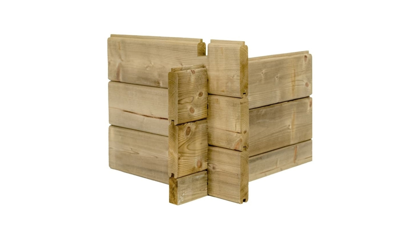 Casetta da giardino in legno - 17.40m2 - 5.79x3.00m - impregnata - 28mm - colore: verde - DOM718 - ALTANKA