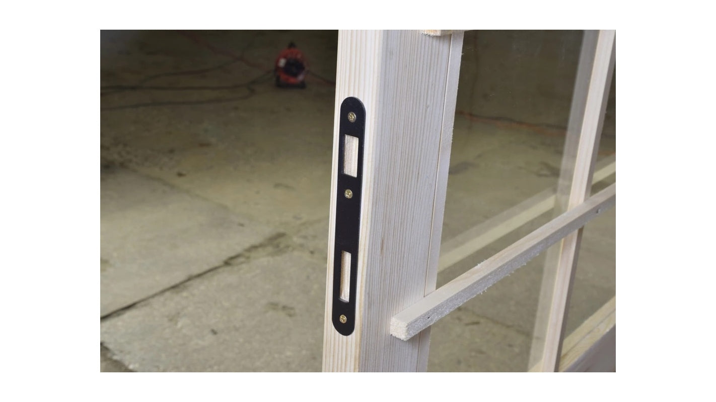 Casetta da giardino in legno - 19.20m2 - 4.80x4.00m - 40mm - colore: naturale - DOM370 - ALTANKA