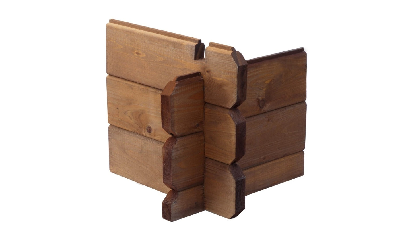 Casetta da giardino in legno - 20.00m2 - 5.00x4.00m - impregnata - 28mm - colore: marrone - DOM566 - ALTANKA