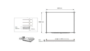 Casetta da giardino in legno - 20.00m2 - 5.00x4.00m - impregnata - 28mm - colore: marrone - DOM566 - ALTANKA