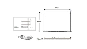 Casetta da giardino in legno - 20.00m2 - 5.00x4.00m - impregnata - 45mm - colore: marrone - DOM376 - ALTANKA
