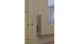 Casetta da giardino in legno - 30.00m2 - 6.00x5.00m - 40mm - colore: naturale - DOM747 - ALTANKA